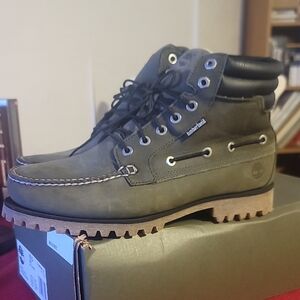 Timberland Men's Green Lace-Up Boots